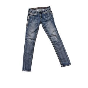 Rock Revival Phyllis Easy Skinny Blue Jeans  Women's 25 Y2K